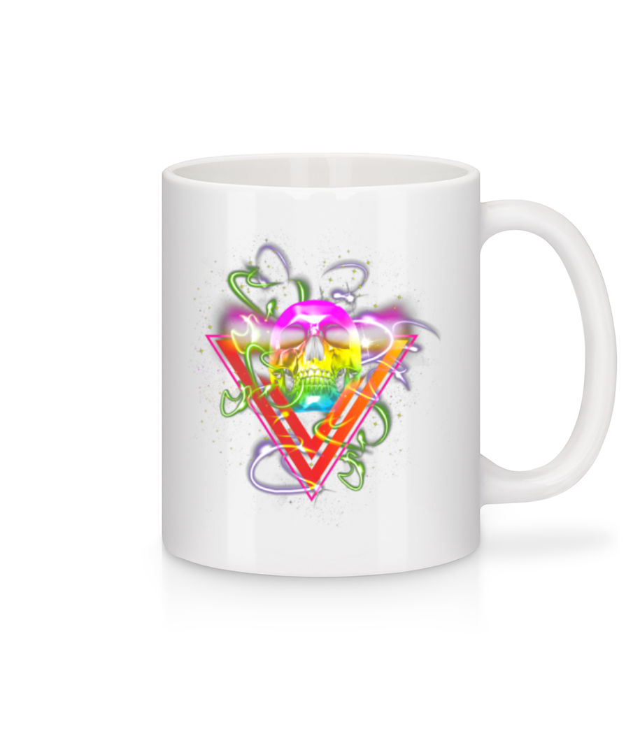Crâne Disco · Mug en céramique blanc