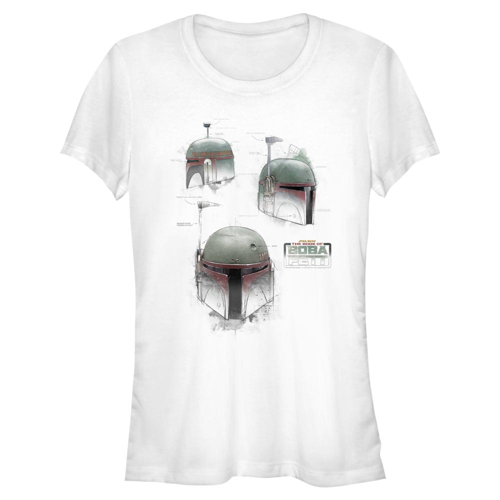Star Wars - Book of Boba Fett - Boba Fett Helmet Schematics - Dámske Tričko