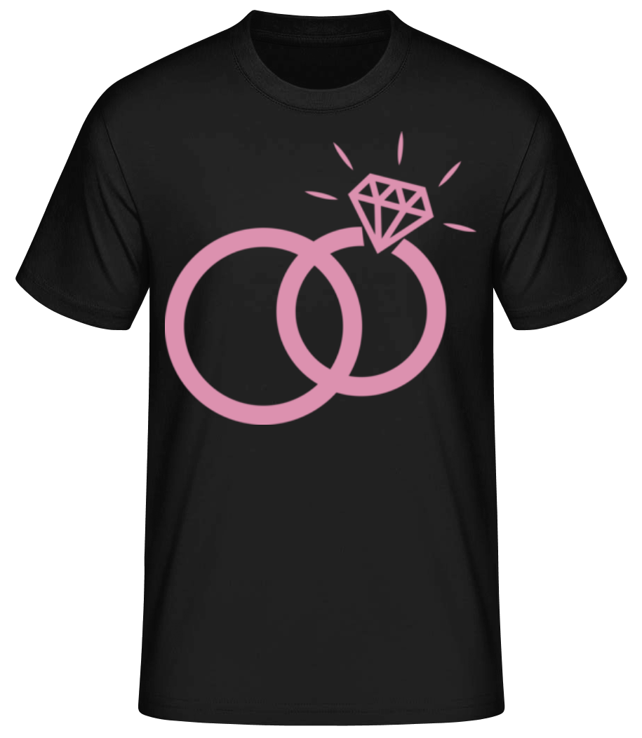 Ehering Mit Diamant · Männer Basic T-Shirt