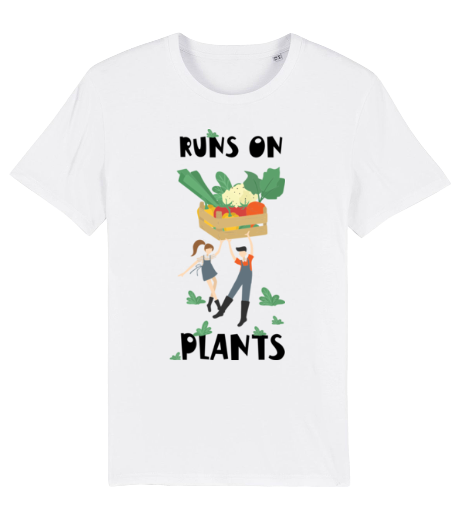 Runs On Plants · T-shirt bio Homme Stanley Stella 2.0