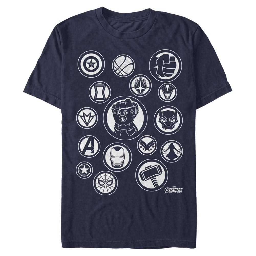 Marvel - Avengers Infinity War - Photo de groupe Avengers Symbol - Homme T-shirt