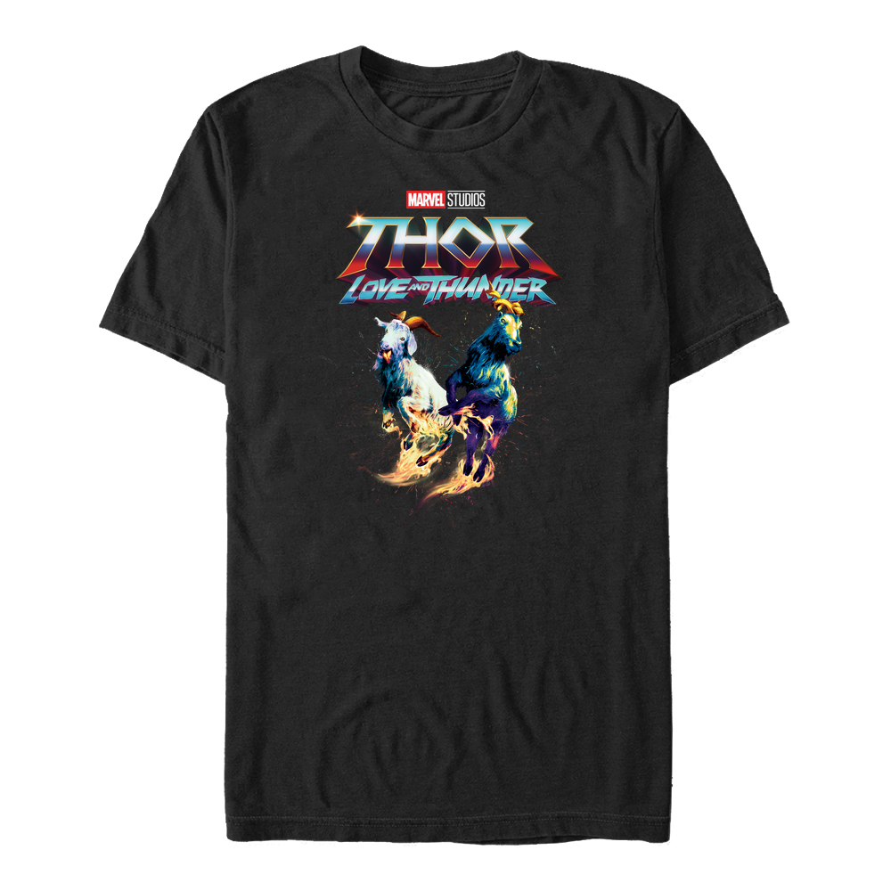 Marvel - Thor Love and Thunder - Logo Rainbow Goats - Homme T-shirt