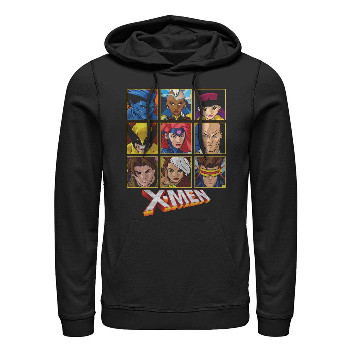 Marvel - X-Men - Gruppe Xmen Core Box Up - Unisex Hoodie - Schwarz - Vorne