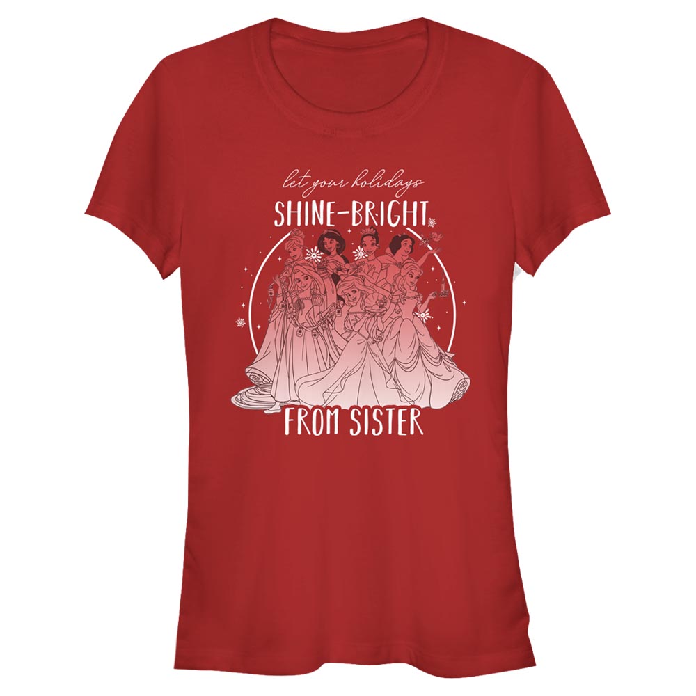 Disney - Princesses Disney - Photo de groupe Shine Bright Sister - Christmas - Femme T-shirt
