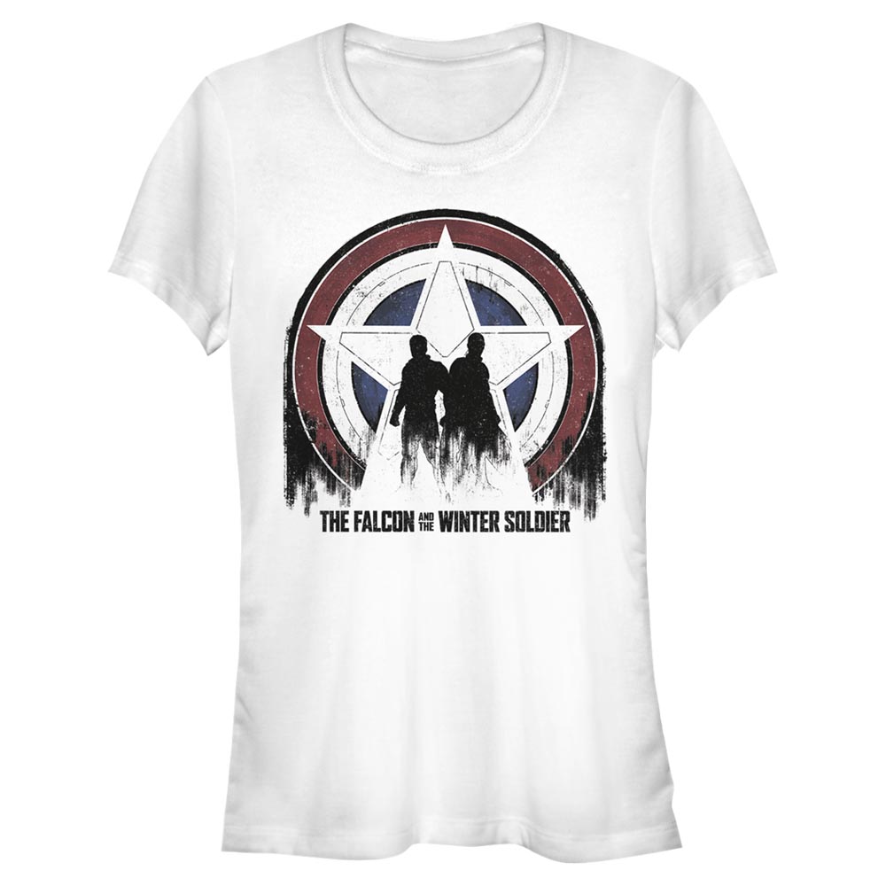 Marvel - Falcon et le soldat de l'hiver - Photo de groupe Silhouette Shield - Femme T-shirt