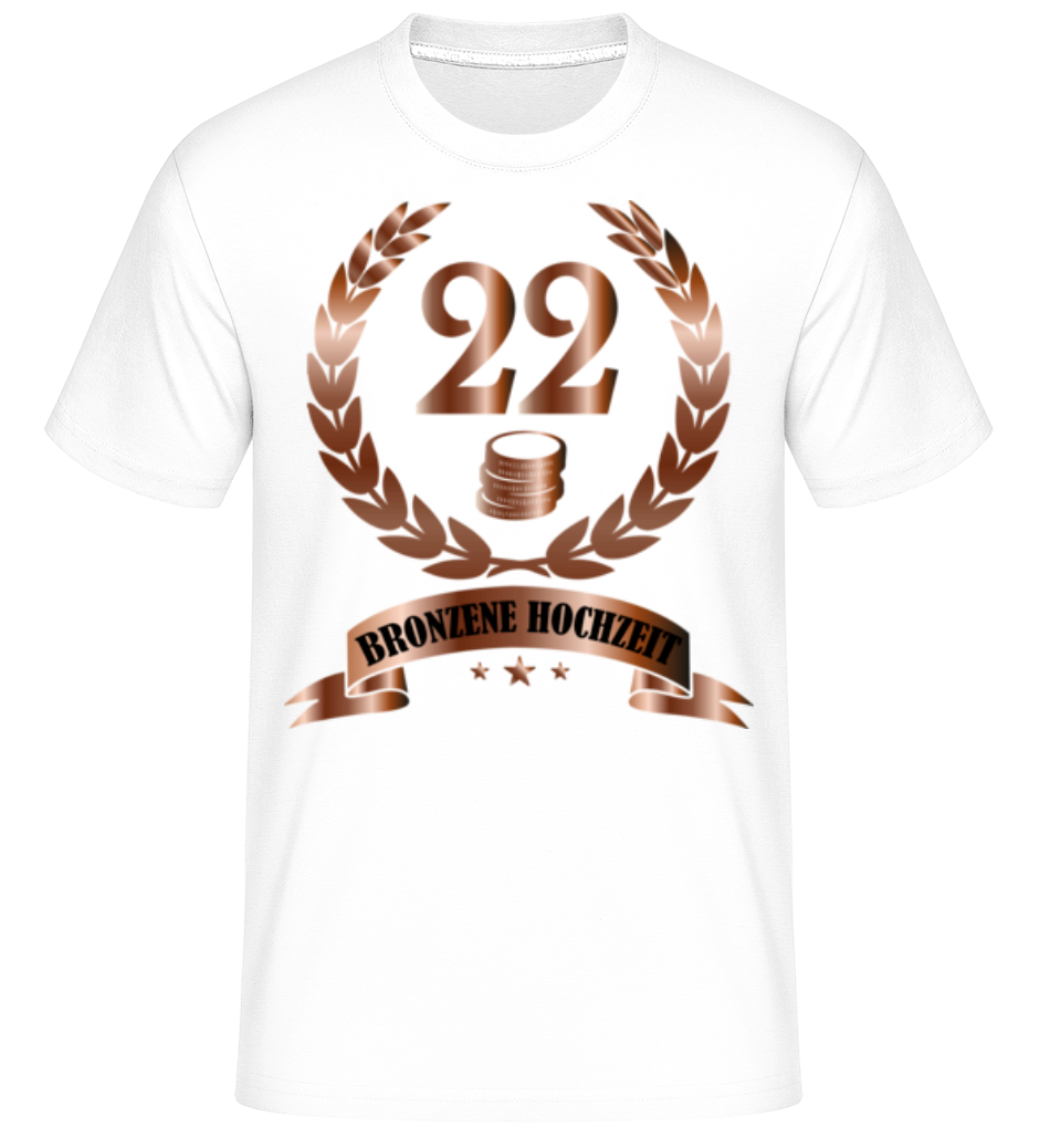 22 Jahre Bronzene Hochzeit · Shirtinator Männer T-Shirt