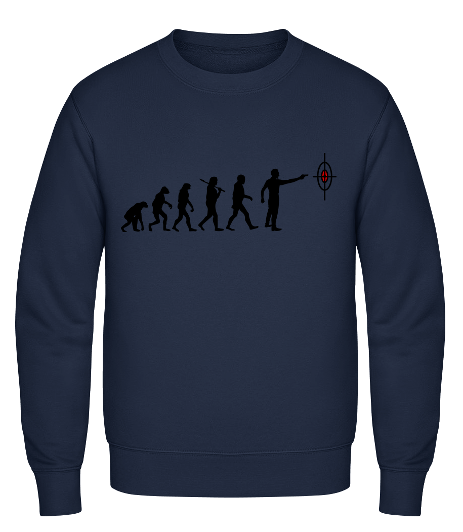 Aperçu: Evolution De La Fusillade - Sweat-shirt classique avec manches set-in - Marine - Vorn