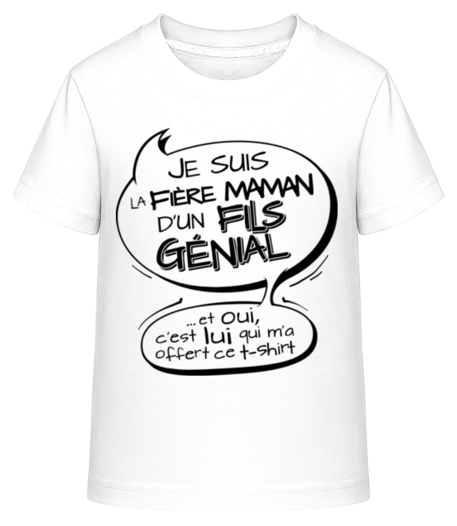 Fière Maman D'un Fils Génial · T-shirt shirtinator Enfant
