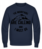 The Mountains Are Calling And I - Männer Pullover - Marine - Vorn The Mountains Are Calling And I - Männer Pullover - Marine - Vorn