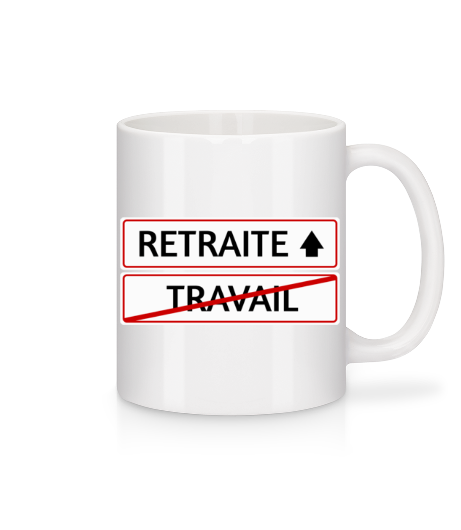 Retraite Sign · Mug en céramique blanc