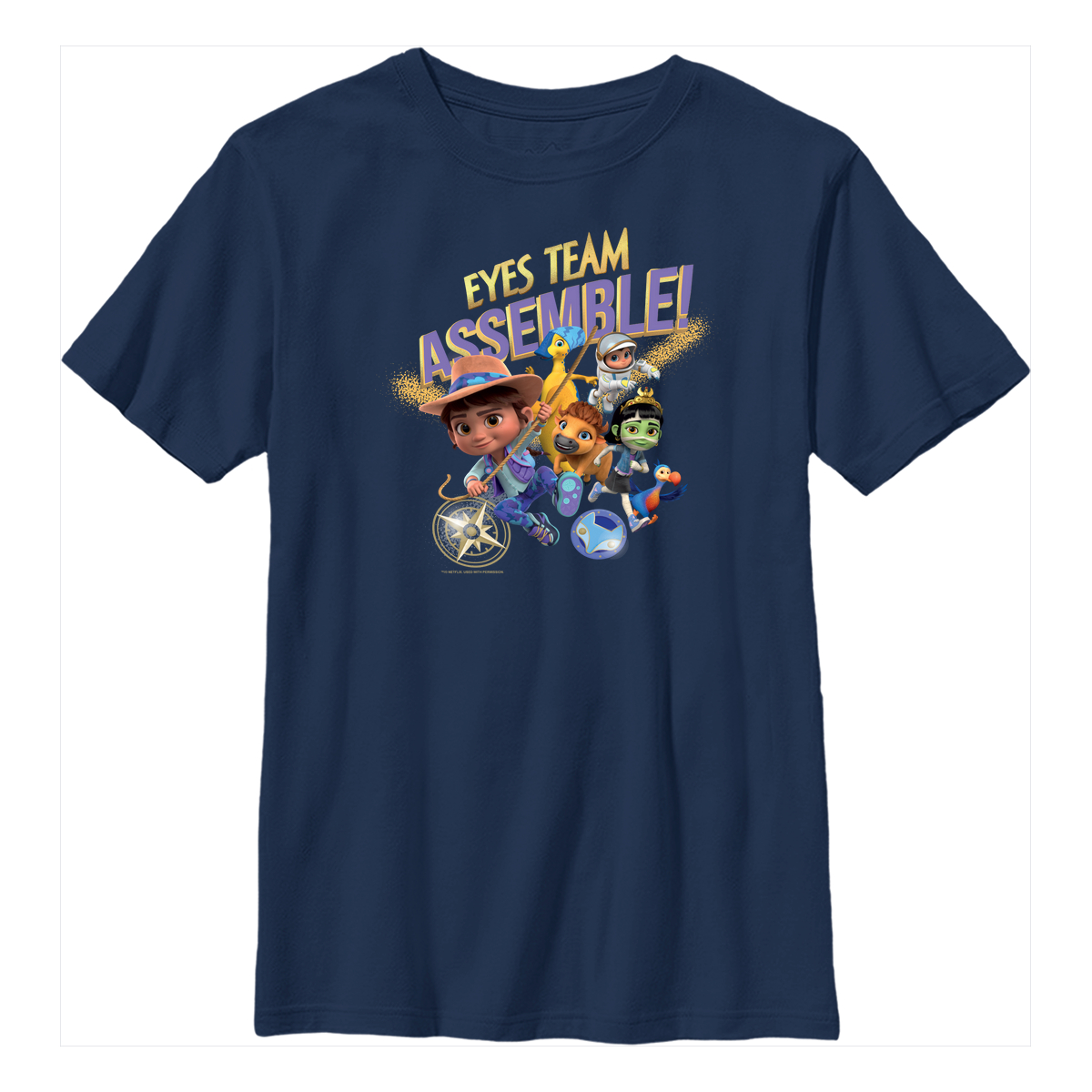 Netflix - Ridley Jones - Photo de groupe Eyes Team Assemble - Enfant T-shirt