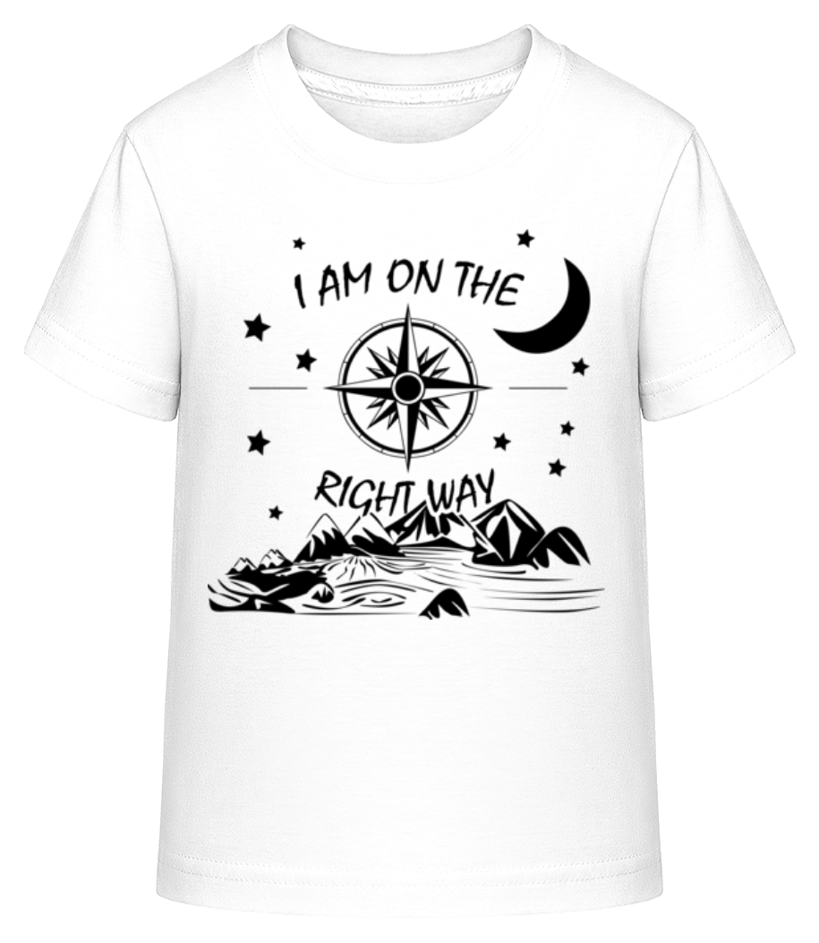 Aperçu: I Am On The Right Way - T-shirt shirtinator Enfant - Blanc - Devant