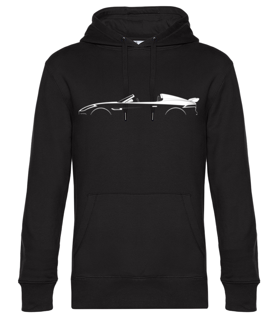 Vorschau: 'Jaguar F-Type Project 7' Silhouette - Unisex Premium Hoodie - Schwarz - Vorne