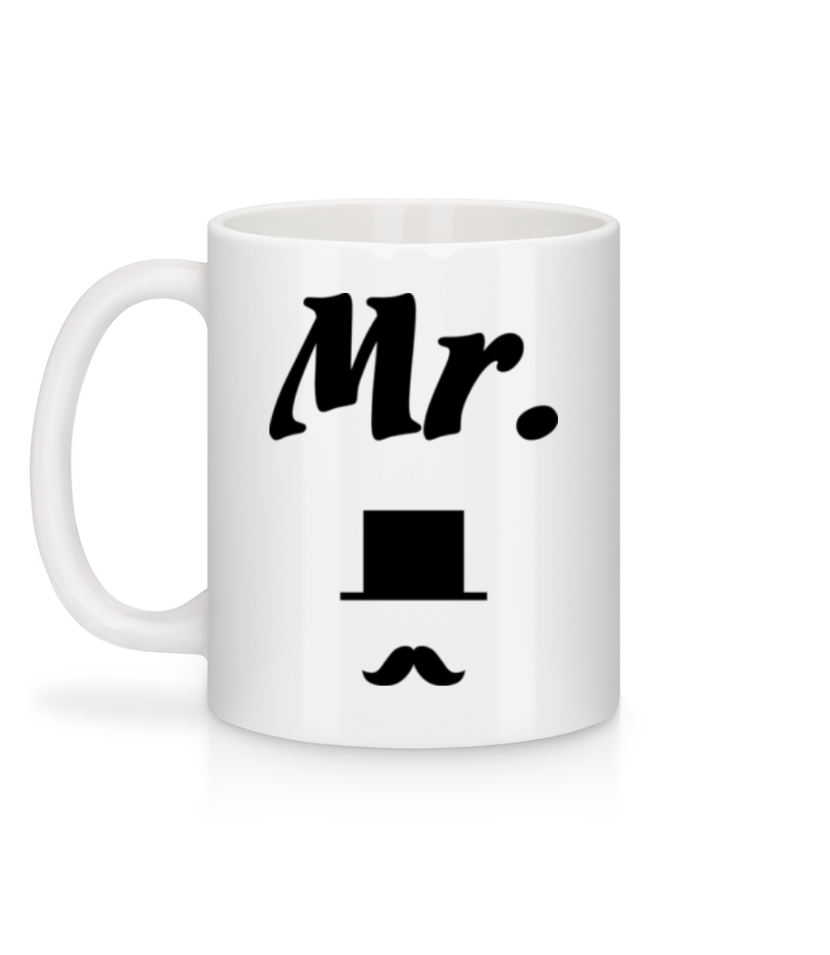 Aperçu: Mr. Wedding - Mug en céramique blanc - Blanc - Derrière