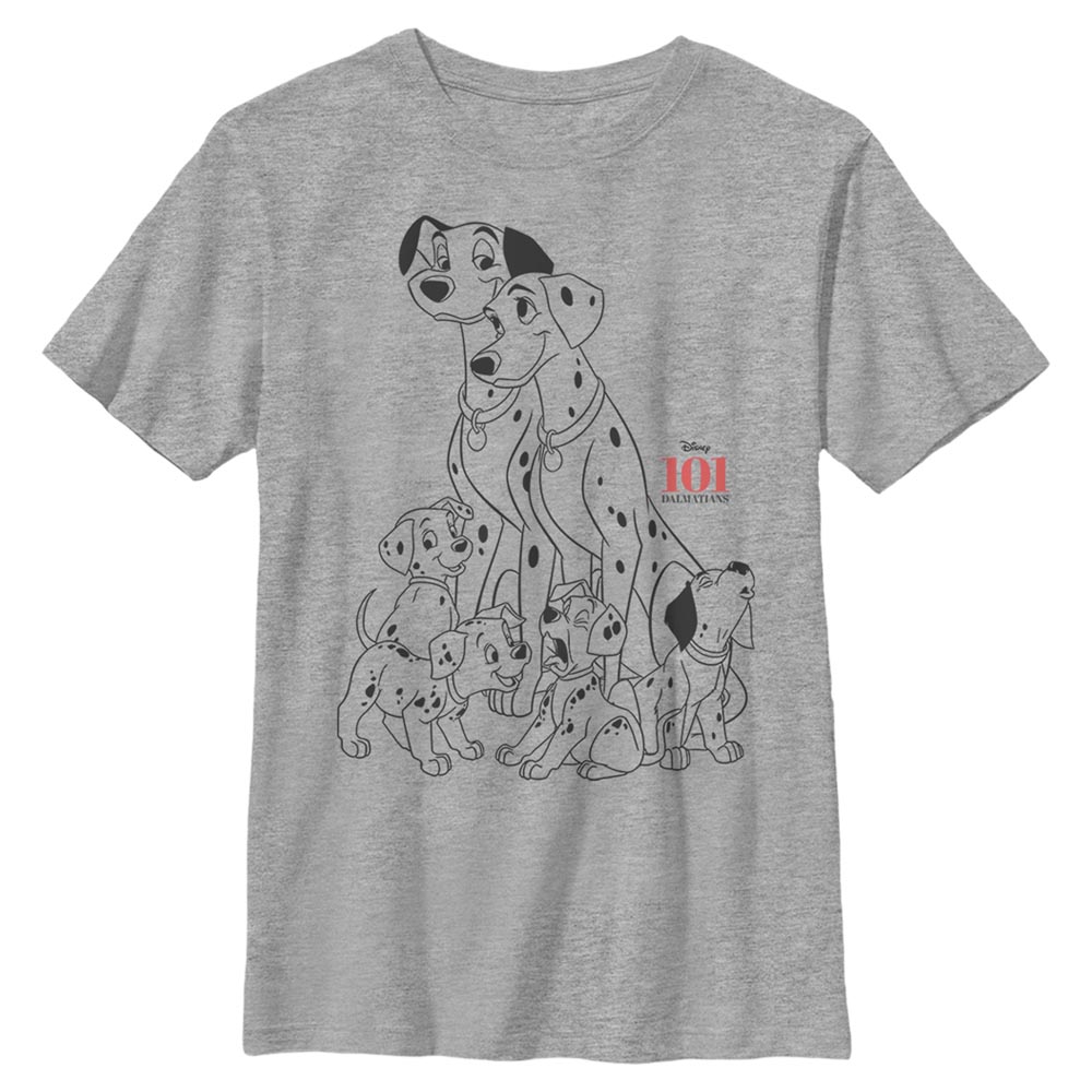 Disney Classics - Les 101 Dalmatiens - Photo de groupe Dog Pile - Enfant T-shirt