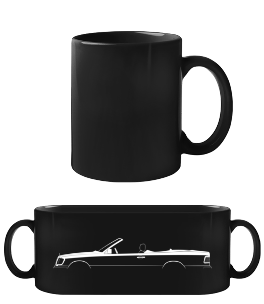 'Mercedes-Benz 320CE A124' Silhouette · Tasse Noire