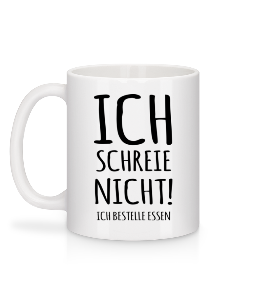 Vorschau: Ich Schreie Nicht - Tasse - Weiß - Hinten