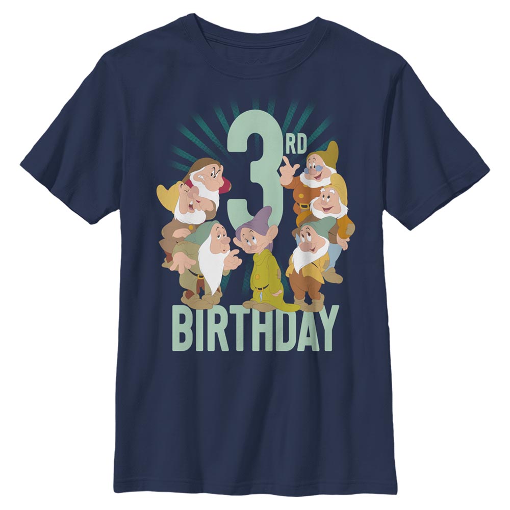 Disney - Blanche-Neige et les Sept Nains - Photo de groupe Dwarves Third Bday - Enfant T-shirt