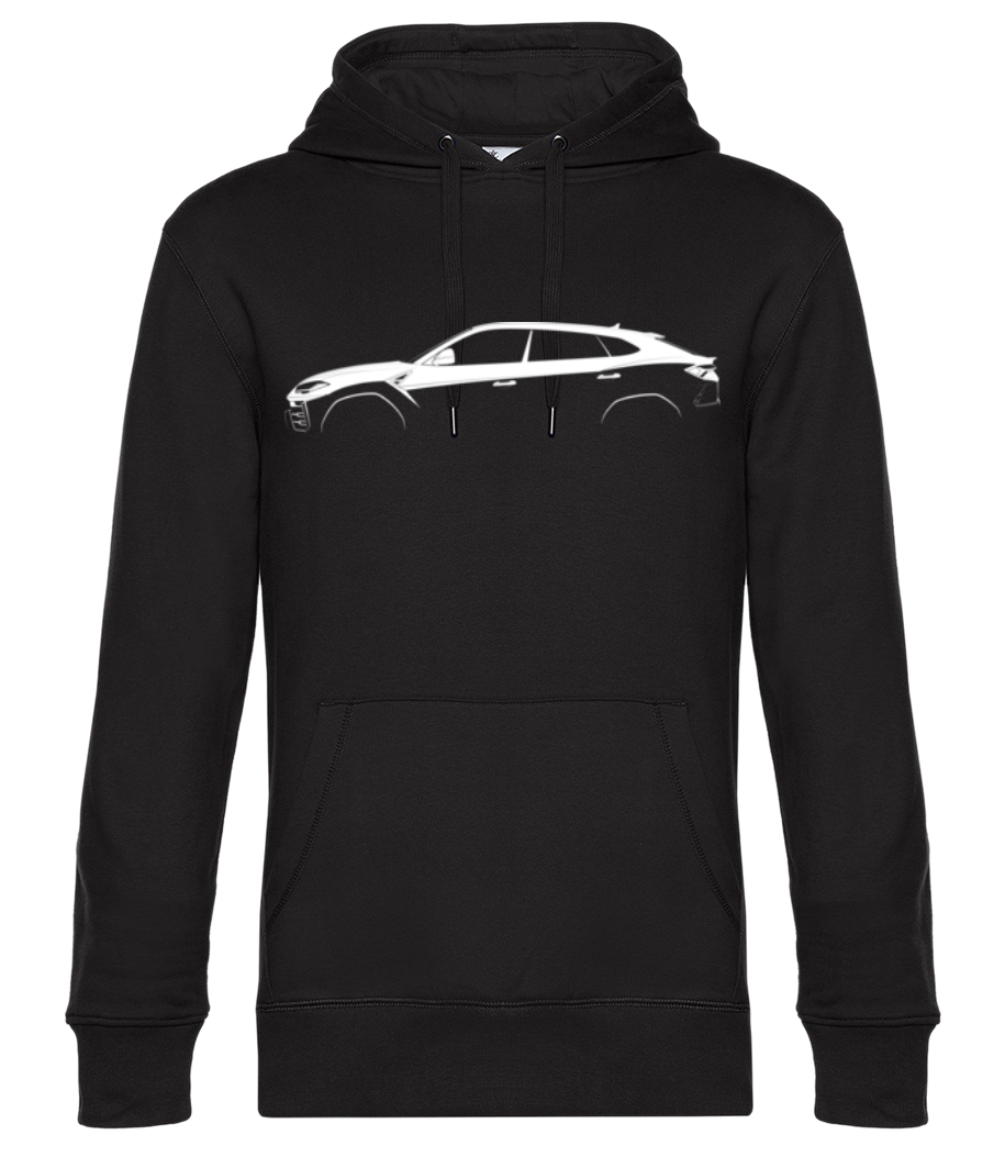 Aperçu: 'Lamborghini Urus' Silhouette - Sweat à capuche premium Unisexe - Noir - Devant