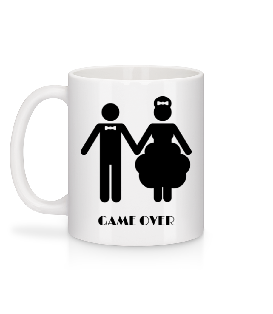 Game Over Wedding - Mug en céramique blanc - Blanc - Derrière