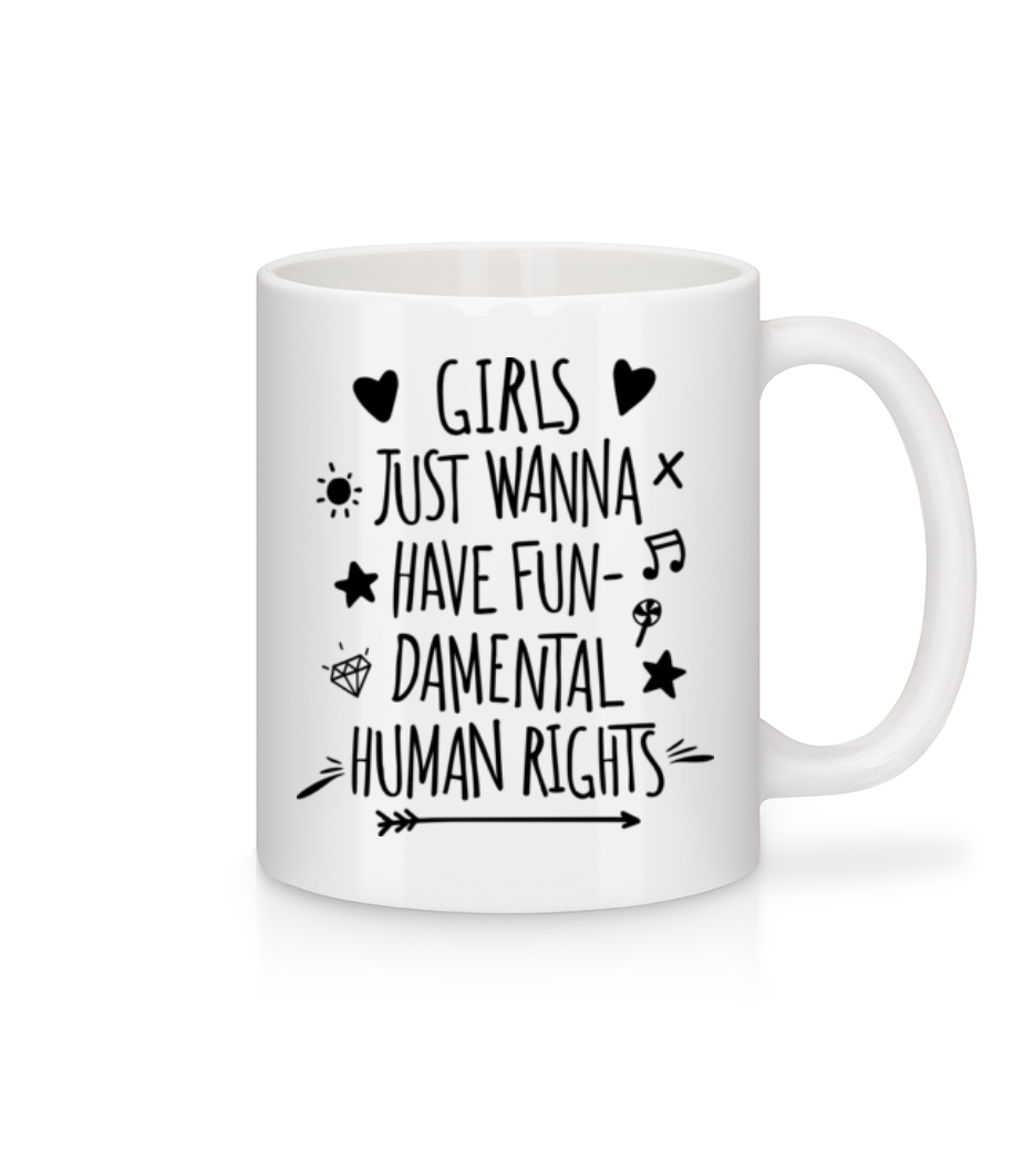 Damental Human Rights · Mug en céramique blanc