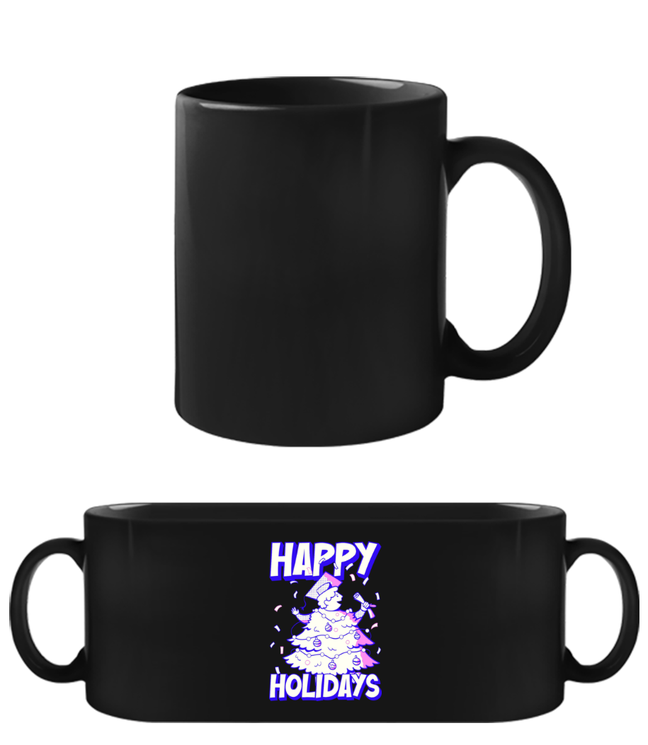 Happy Holidays · Tasse Noire