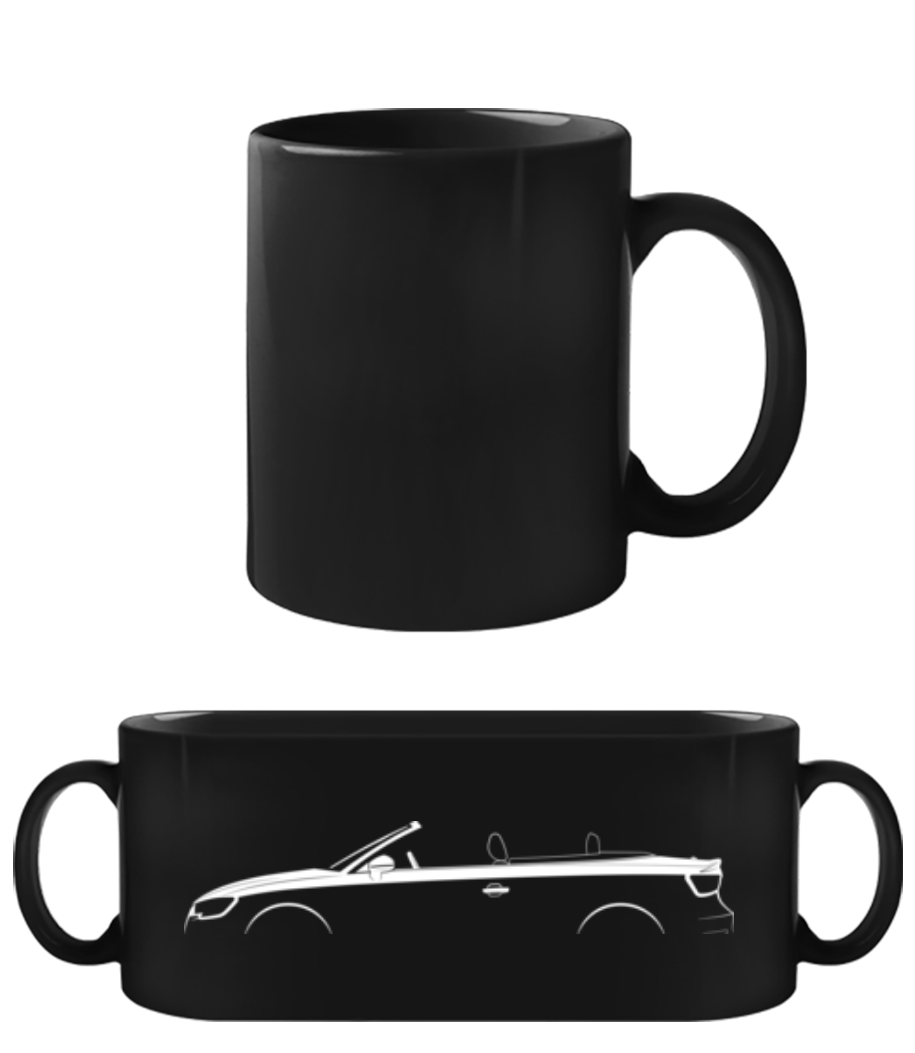 'Audi A3 Cabriolet (8V)' Silhouette · Tasse Noire