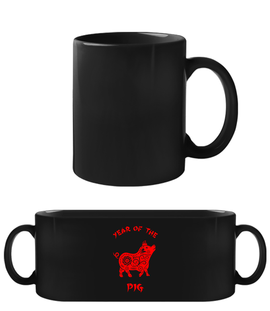 Chinese Zodiac Year Of The Pig · Tasse Noire