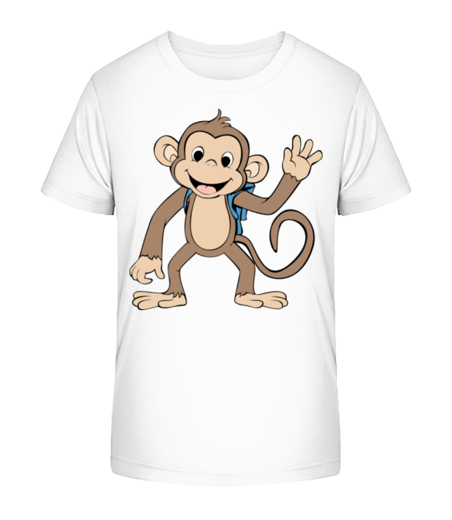 Singe Doux Avec Sac Á Dos · T-shirt bio Enfant Stanley Stella 2.0