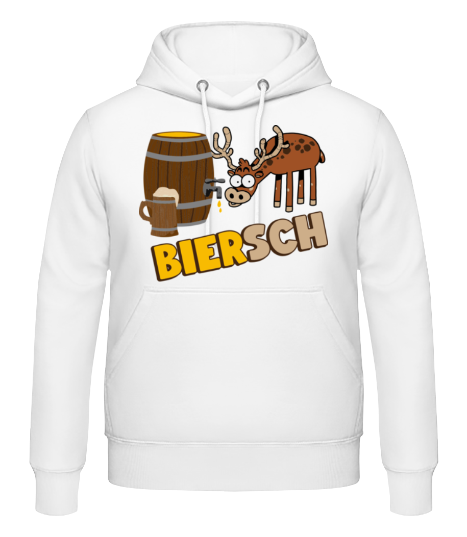 Vorschau: Biersch - Männer Hoodie - Weiß - Vorne