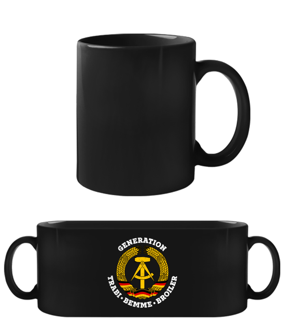 Generation Trabi Bemme Broiler · Schwarze Tasse