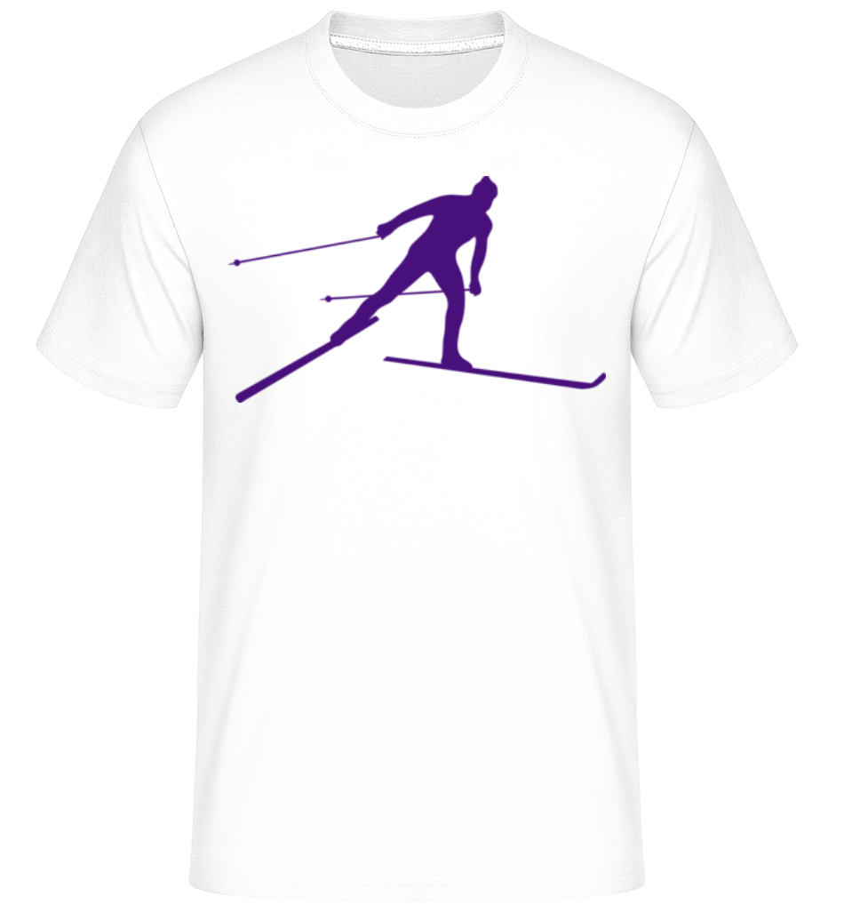 Skieur -  T-Shirt Shirtinator homme - Blanc - Devant