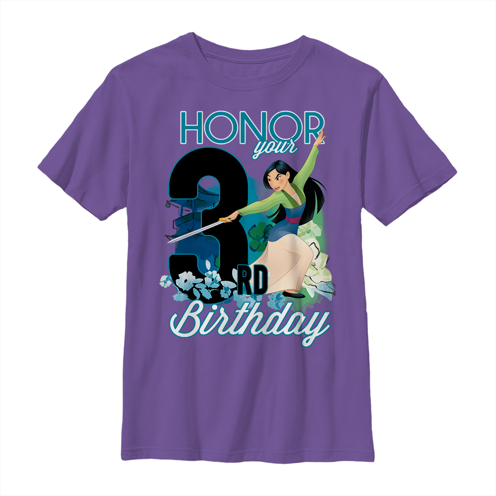 Disney - Mulan - Mulan Three Birthday - Birthday - Enfant T-shirt