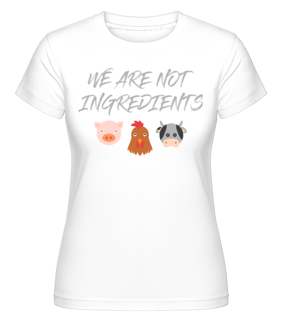 Vegetarian -  T-shirt Shirtinator femme - Blanc - Devant