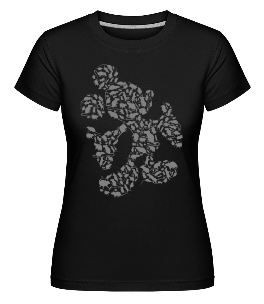 Mickey Rat -  T-shirt Shirtinator femme - Noir - Devant