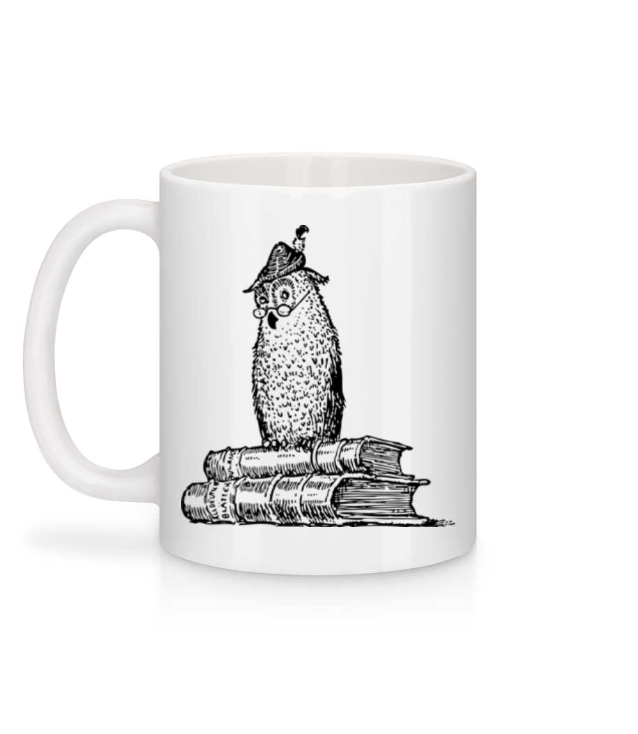 Chouette Enseignant - Mug en céramique blanc - Blanc - Derrière
