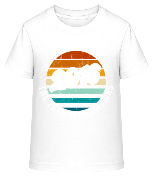 2016 The Year Of Champions - T-shirt shirtinator Enfant - Blanc - Devant