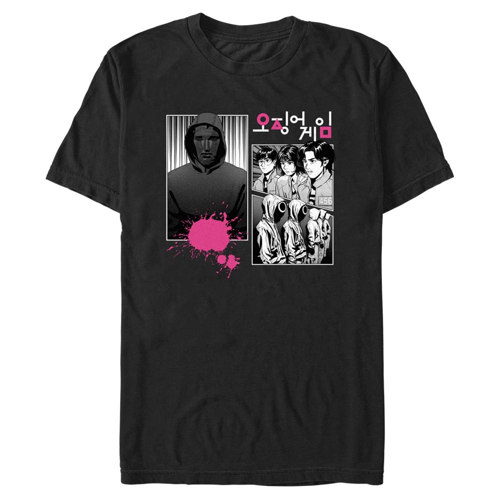 Netflix - Squid Game - Photo de groupe Manga Panel - Homme T-shirt