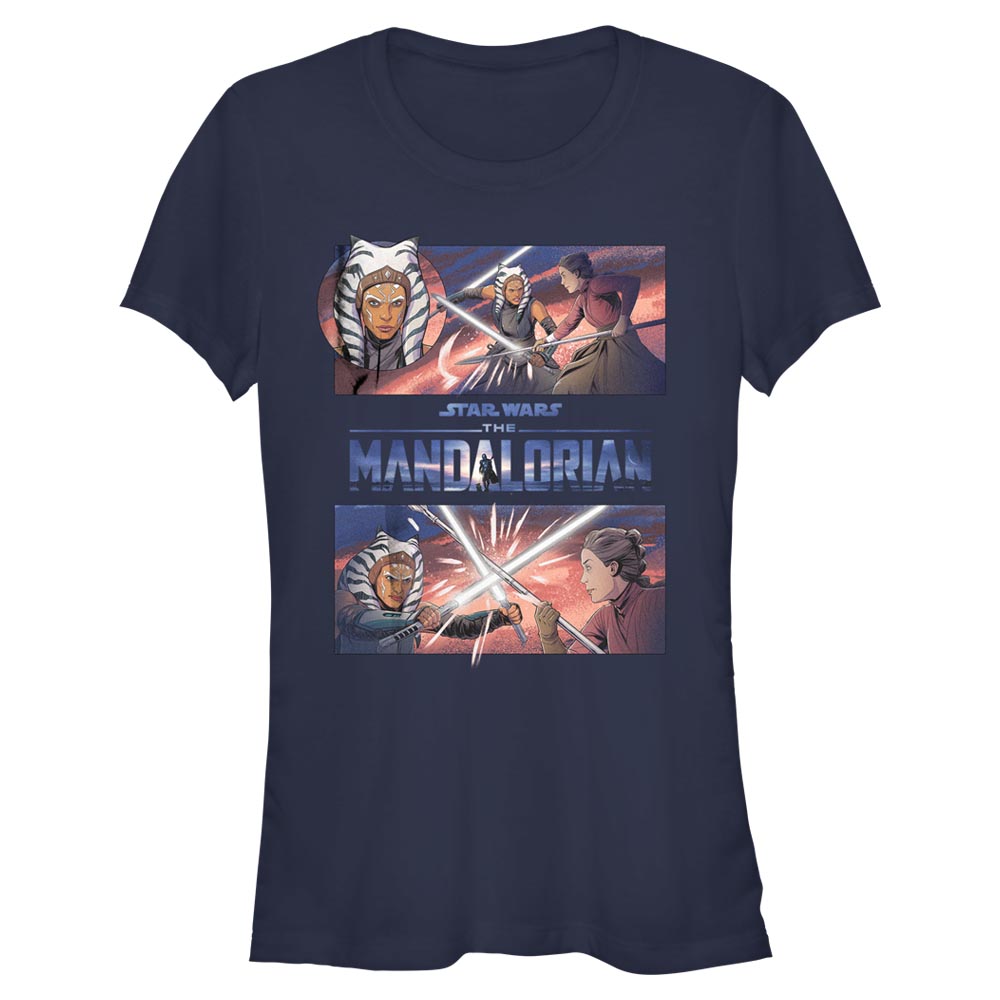 Star Wars - The Mandalorian - Photo de groupe Clash With Ahsoka - Femme T-shirt
