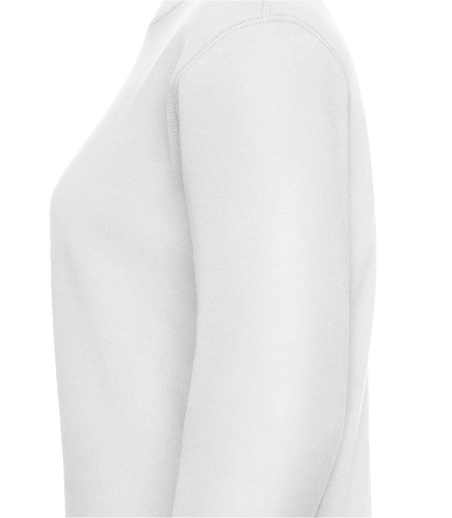 Aperçu: Étoiles De Couleurs - Sweat-shirt classique avec manches set-in pour femme - Blanc - Links