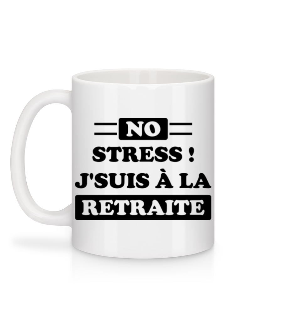 J'suis À La Retraite - Mug en céramique blanc - Blanc - Derrière