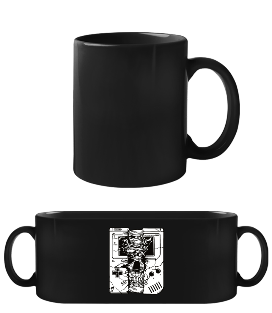 Gameboy Skull · Tasse Noire