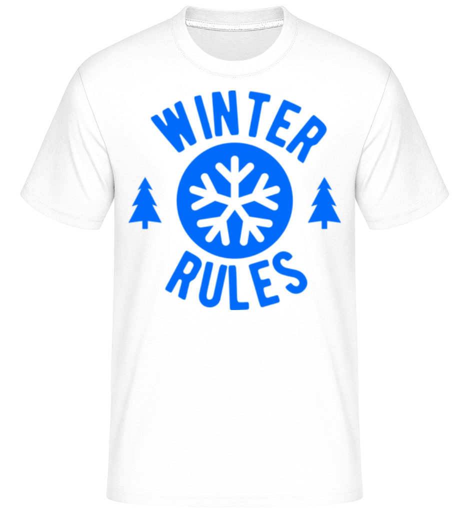 Winter Rules -  T-Shirt Shirtinator homme - Blanc - Devant