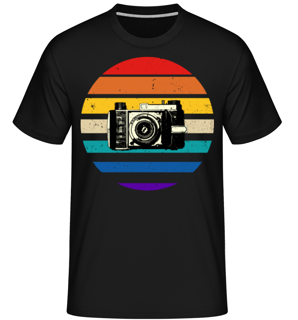 Aperçu: Retro Camera -  T-Shirt Shirtinator homme - Noir - Devant
