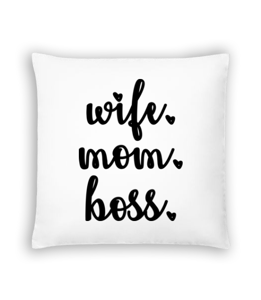 Motif Wife Mom Boss · Coussin