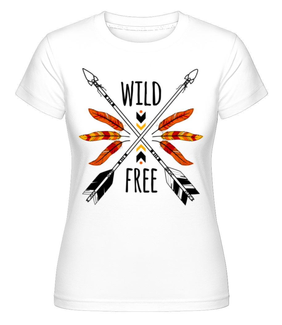Wild And Free Logo ·  T-shirt Shirtinator femme
