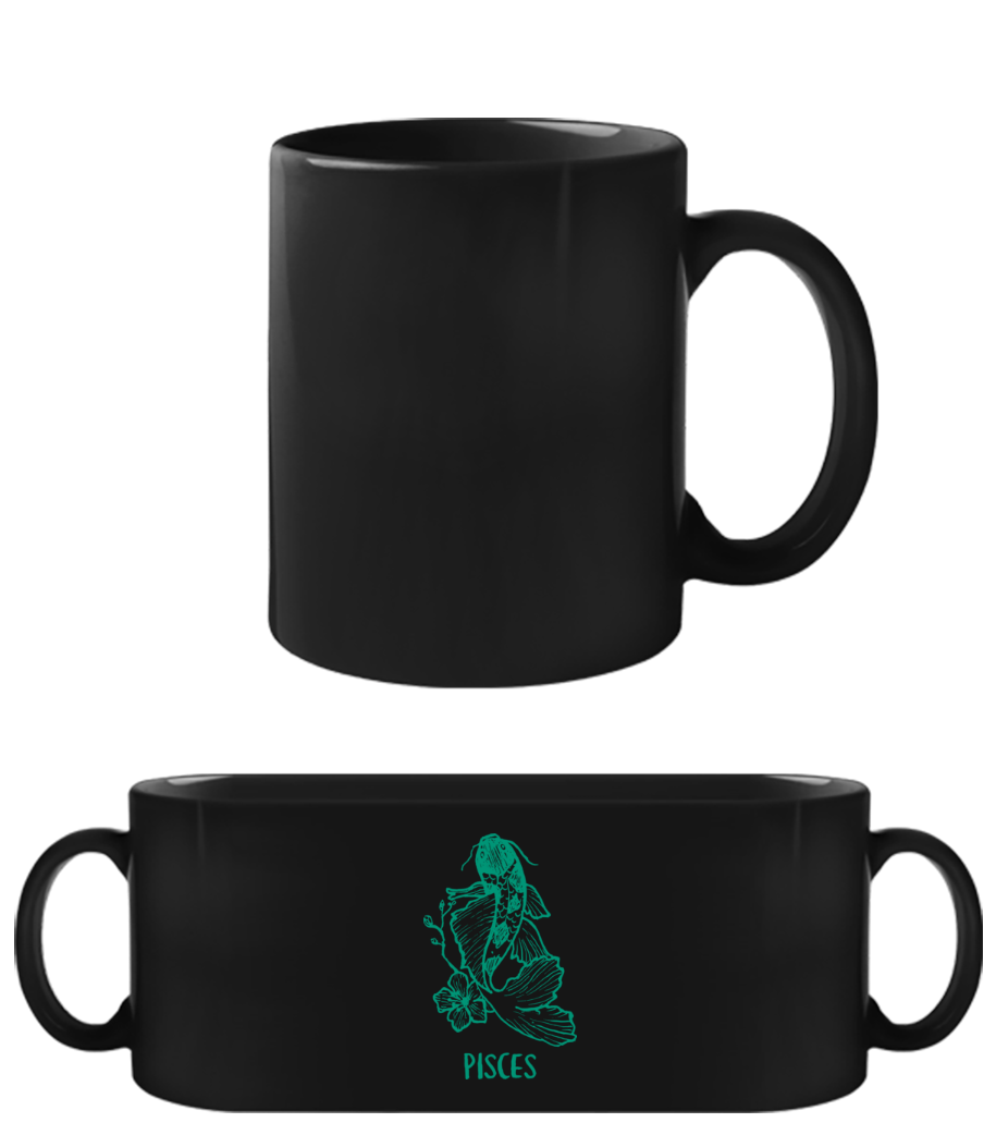 Scribble Style Zodiac Sign Pisces · Tasse Noire