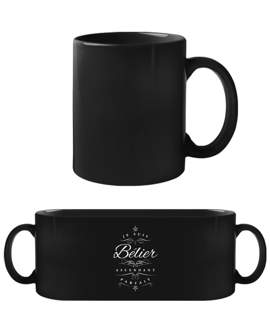 Je Suis Bélier Ascendant Parfait · Tasse Noire