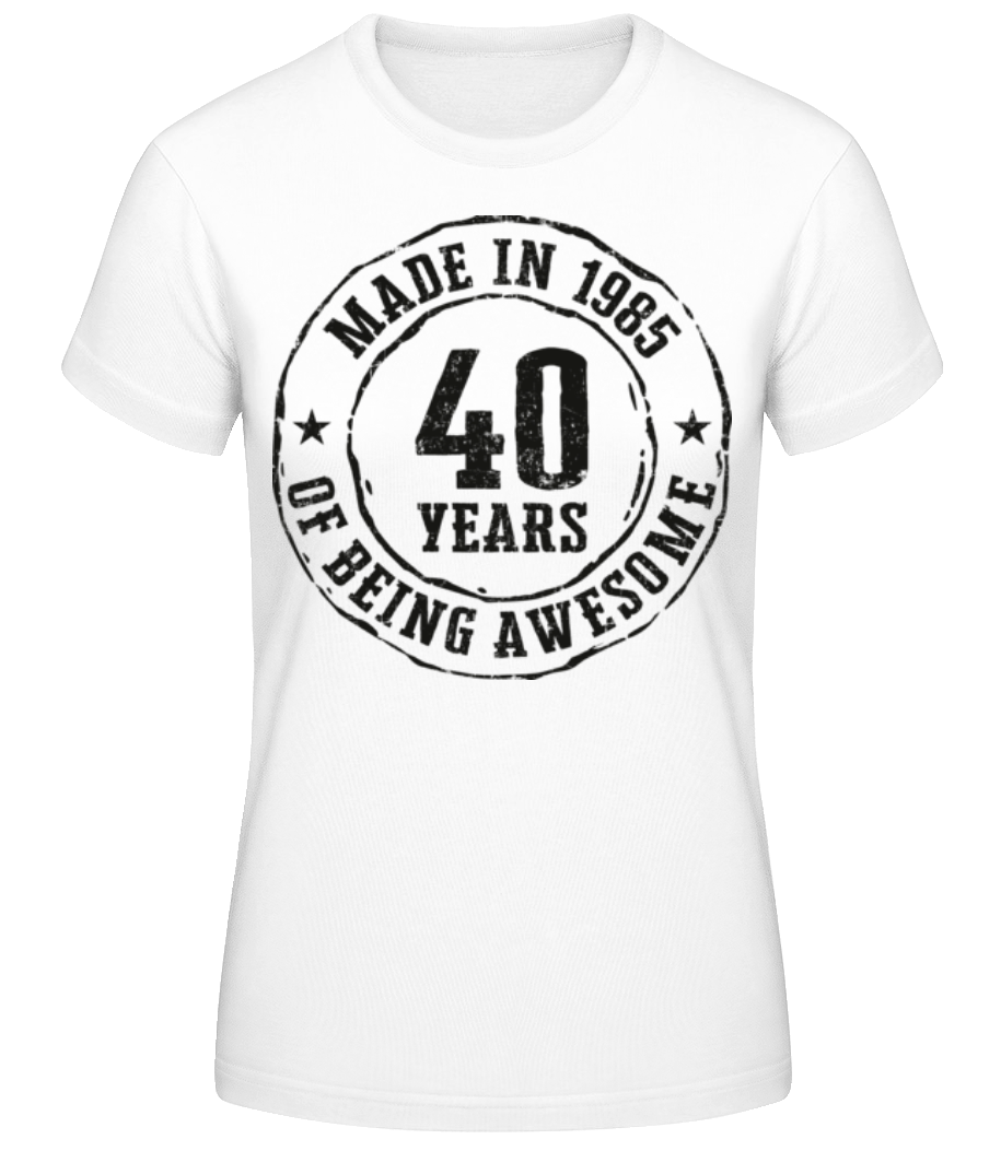 Aperçu: Made In 1985 - T-shirt standard Femme - Blanc - Devant