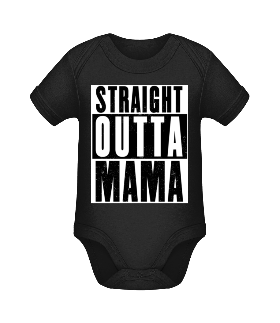 Straight Outta Mama · Body manches courtes bio